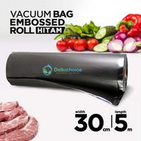 Gambar Plastik Vacuum Makanan Embos Vacum Sealer Roll Embossed Hitam Kombinas - 8cm x 5m dari Aneka Bungkus undefined 4 Tokopedia