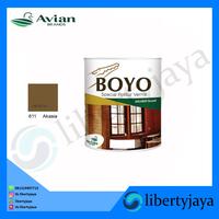 Gambar 500cc 611 Akasia Cat Politur Vernis (Solvent Based) BOYO dari Libertyjaya undefined 1 Tokopedia