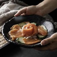 Gambar Piring keramik black japan style appetizer plate ala cafe resto dari Violettsky undefined 1 Tokopedia
