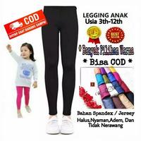Gambar Celana Legging Panjang Anak Usia 3-12th Bahan Spandek - Hijau, M dari Bubble ID undefined 1 Tokopedia