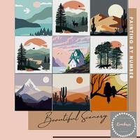Gambar DIY painting by number 20x20cm kerajinan tangan BEAUTIFUL SCENERY - biola dari Kumikasa undefined 1 Tokopedia