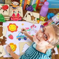 Gambar Stencil Art Drawing Template Set / Latihan Belajar Menggambar Jiplak dari mimihouse.id undefined 1 Tokopedia