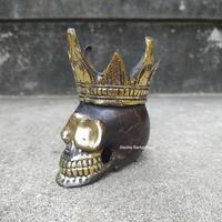 Gambar Kepala Tengkorak Mahkota Antik Bahan Kuningan | Patung Perunggu dari Alesha Ramadhani Bali undefined 2 Tokopedia