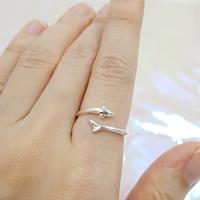 Gambar Whirling Dolphin Ring / Cincin Kpop Simple Sterling Silver Ikan Lumba dari Shalala Style undefined 4 Tokopedia