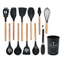 Gambar SUTIL SENDOK MASAK SILICONE KITCHEN UTENSILS SET 12 PCS/SET - Ungu dari Ilina Indonesia undefined 3 Tokopedia