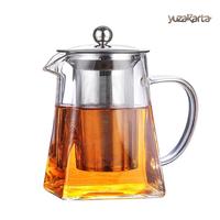 Gambar Teko Kaca Teh Kopi Tahan Panas Rimpang Filter Teapot Maker Glass - 550ML dari YUZAKARTA undefined 1 Tokopedia