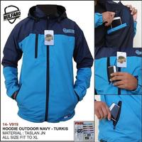 Gambar Jaket Hoodie Outdoor Taslan Jaket Gunung Jaket Motor Windbreaker - RED NAVY, M/L dari Kaguya Stuff undefined 4 Tokopedia