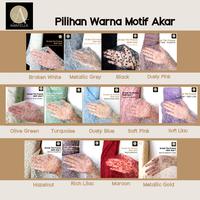 Gambar 1/2 meter Kain Brokat Tile Prancis Bahan Kebaya Motif Akar Maroon dari Amafella Texworld undefined 4 Tokopedia