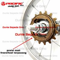 Gambar freewheel 16 T sepeda anak lipat bmx mini gir belakang 1 speed pacific dari Dunia Sepeda Gmc undefined 2 Tokopedia