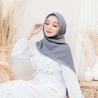 Gambar Kerudung Segi Empat Polos "Warna Abu-Abu" / Hijab Segi Empat Polos Square Nyaman - Dark Grey dari Gemintang Hijab Tokopedia undefined 5 Tokopedia
