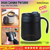 Gambar Gelas Cangkir Mug Portable Termos Botol Minum Thermos Stainless Steel dari RUMAHINAJA undefined 1 Tokopedia