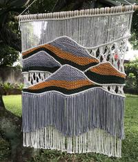 Gambar Mountain View Macrame Wall Hanging dari Lacedream Macrame undefined 1 Tokopedia
