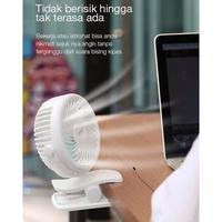 Gambar Kipas Angin Mini Fan Portable 720° Rotating Clip Robot RT-BF10 - Hitam dari Kinkean undefined 5 Tokopedia