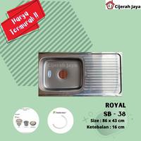 Gambar Kitchen Sink / Bak Cuci Piring Merk Royal SB 38 dari TB Cijerah Jaya undefined 1 Tokopedia