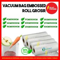 Gambar PLASTIK VACUUM VACUM SEALER EMBOSSED EMBOSS EMBOS ROLL VARIAN 12x500 - SachetRoll 12cm dari kilat packing undefined 4 Tokopedia