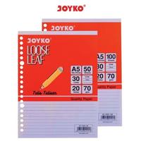 Gambar Joyko Loose Leaf / Isi Kertas Binder A5 - 50 atau 100 lbr - 50 lbr dari TulisTulisann undefined 1 Tokopedia