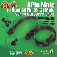 Gambar Kabel 8 pin ke 2x 8pin Power Pci-E Gpu VGA 8pin (6 + 2) Splitter dari Lucky Luke Merchant undefined 1 Tokopedia