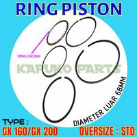 Gambar GX 160 GX 200 SIZE STD RING PISTON 68MM MESIN PENGGERAK HONDA 5.5HP dari KAPUKO PARTS undefined 1 Tokopedia
