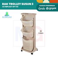 Gambar PROMO OLYMPLAST FLEXIBLE TROLLEY / OFT 03 - cream-putih dari Makmur Gemilang_NEW undefined 3 Tokopedia