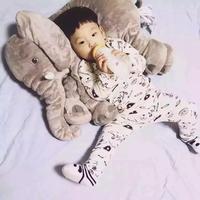 Gambar Boneka Bantal Gajah Bayi Guling Bayi Bantal Bayi Boneka Gajah Anak - 60cm grey dari Flash Unik undefined 5 Tokopedia