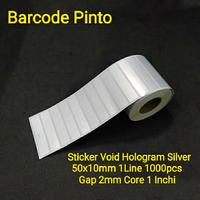 Gambar Label Void Hologram Silver 50x10mm 1Line 1000pcs Gap 2mm Core 1 Inchi dari Toko Barcode Pinto undefined 2 Tokopedia