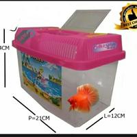 Gambar Aquarium Mini Ikan Cupang Ikan Hias Terarium Small kura2 - Terarium Besar dari FADIN OS_NEW undefined 1 Tokopedia