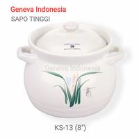 Gambar Panci Sapo Mangkok Sapo Obat Keramik Tanah Liat Putih Tinggi Homeline - KS-10 (6,5") dari Geneva Indonesia undefined 3 Tokopedia
