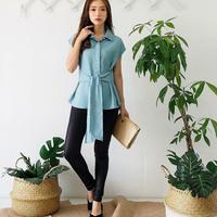 Gambar BAJU ATASAN WANITA LENGAN PENDEK BLOUSE POLOS dari De'Venuz undefined 2 Tokopedia