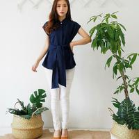 Gambar BAJU ATASAN WANITA LENGAN PENDEK BLOUSE POLOS dari De'Venuz undefined 3 Tokopedia