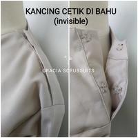 Gambar GRACIA SCUBSUITS - baju jaga/oka/scrubsuits/scrub/jamal + penutup dada - M, lengan panjang dari Gracia Scrubsuits Malang undefined 3 Tokopedia