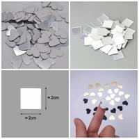Gambar wall mirror love kotak kecil hiasan dinding sticker cermin dekorasi - silver, kotak dari Charises undefined 1 Tokopedia
