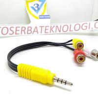 Gambar Kabel Aux 3.5mm ke 3 Rca Female dari Toserba Teknologi store undefined 2 Tokopedia