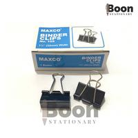Gambar [ 12 pcs ] Binder Clip Klip Hitam Maxco Pencepit File Kertas Kantor dari Boon Stationary undefined 3 Tokopedia