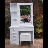 Gambar Meja rias lampu tolet meja makeup kayu jati warna duco putih meja laci dari Ardi Furniture Jati undefined 2 Tokopedia