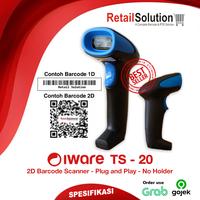 Gambar Barcode Scanner 2D USB Handheld - Iware TS20 / TS-20 / TS 20 dari Retail Solution_NEW undefined 1 Tokopedia