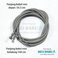 Gambar Rem model capit brake set sepeda anak, BMX, mini 1 set komplit dari Deli baru undefined 4 Tokopedia