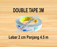 Gambar Double Tape Lebar 2cm Panjang 4.5M - Perekat Bolak Balik dari safetykita undefined 1 Tokopedia