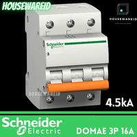 Gambar MCB 3 Phase 16 Ampere 3p 16a 3 pole Schneider Domae Original Baru SNI dari HousewareIDx undefined 1 Tokopedia