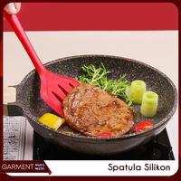 Gambar Spatula Silikon Sutil Silicone Kitchen Tool Set Teflon Wajan Masak - MERAH, Centong Lubang dari GarmentMarts undefined 4 Tokopedia