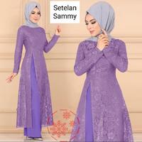 Gambar Setelan Sammy/Brukat Tulang Mewah/No pasmina(RVC) - Maroon, L dari rosefen collection undefined 1 Tokopedia
