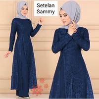 Gambar Setelan Sammy/Brukat Tulang Mewah/No pasmina(RVC) - Maroon, L dari rosefen collection undefined 3 Tokopedia