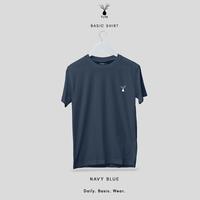 Gambar Kaos - Basic Shirt : Navy (Biru Dongker) - S dari TUTA basic undefined 1 Tokopedia