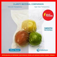Gambar PLASTIK VACUUM VACUM BAG SEALER MAKANAN POLOS DELKOCHOICE SATUAN 7x10 dari kilat packing undefined 5 Tokopedia
