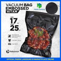 Gambar PLASTIK VACUUM VACUM EMBOS EMBOSS EMBOSSED DELKOCHOICE HITAM SATUAN - 17CM X 25CM dari PabrikPacking undefined 3 Tokopedia