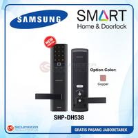 Gambar Samsung Digital Fingerprint Lever Door Lock SHP-DH538 - Cokelat dari Sicurezza Solutions undefined 1 Tokopedia
