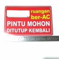 Gambar STIKER DINDING RUANGAN BER AC PINTU MOHON DITUTUP KEMBALI WALL STICKER dari belanjaonlines undefined 4 Tokopedia