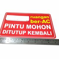 Gambar STIKER DINDING RUANGAN BER AC PINTU MOHON DITUTUP KEMBALI WALL STICKER dari belanjaonlines undefined 1 Tokopedia