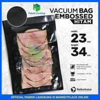 Gambar PLASTIK VACUUM VACUM EMBOS EMBOSS EMBOSSED DELKOCHOICE HITAM SATUAN - 17CM X 25CM dari PabrikPacking undefined 4 Tokopedia