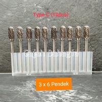 Gambar Mata cuner 3mm x 6mm pendek type C Mata tuner Mata bor cun 3mm Rotary dari Gajah Bahagia undefined 1 Tokopedia