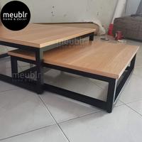 Gambar Coffee Table Industrial Multiply-Wood dari meublr undefined 4 Tokopedia